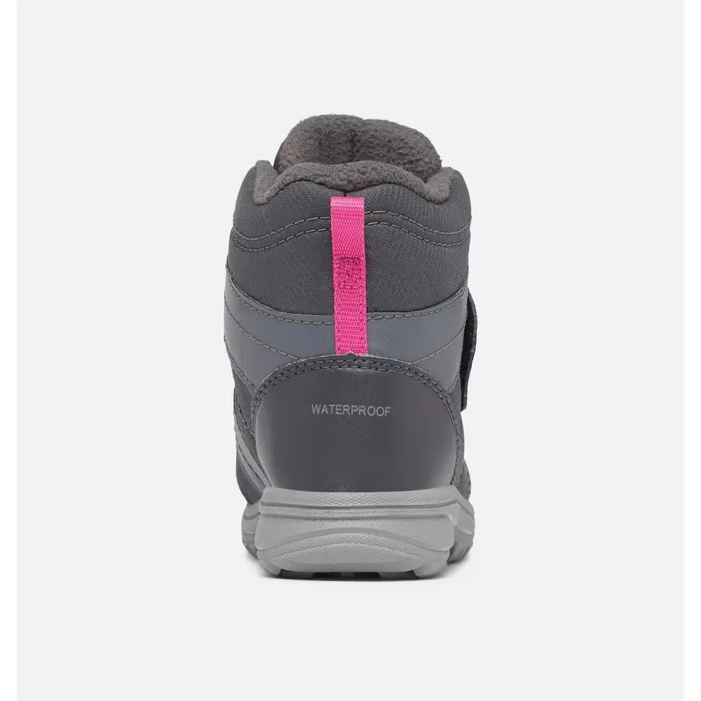 Columbia Fairbanks 2044191-053 Kids US 9 Gray Waterproof Ankle Snow Boot RHS6317